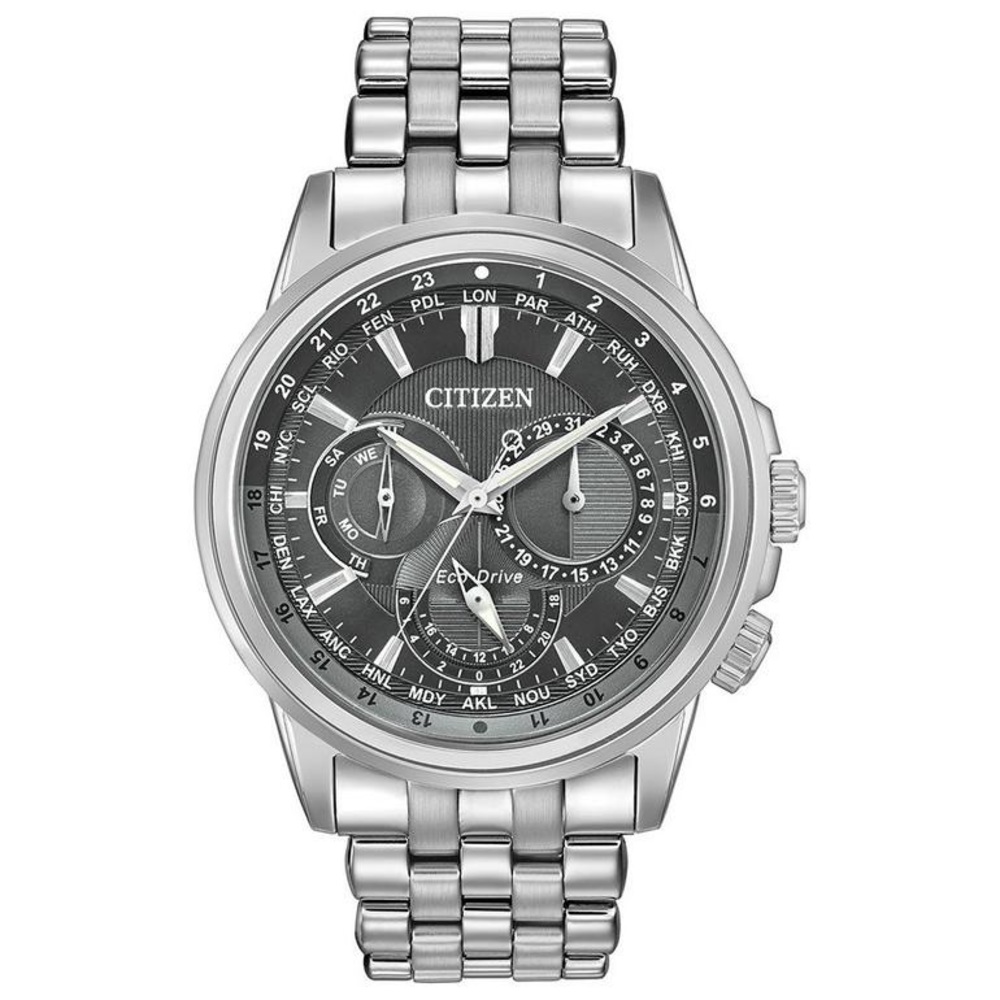 SOLD *RARE* Grey Dial Citizen Calendrier Eco-Drive Chronograph Men's Watch EUCWT